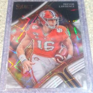 2023 Panini select white lazer prizm Trevor Lawrence.
